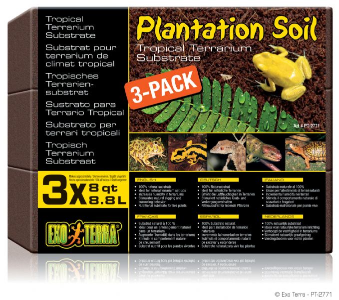 Exo Terra Plantation Soil Brick 3x8,8 L.